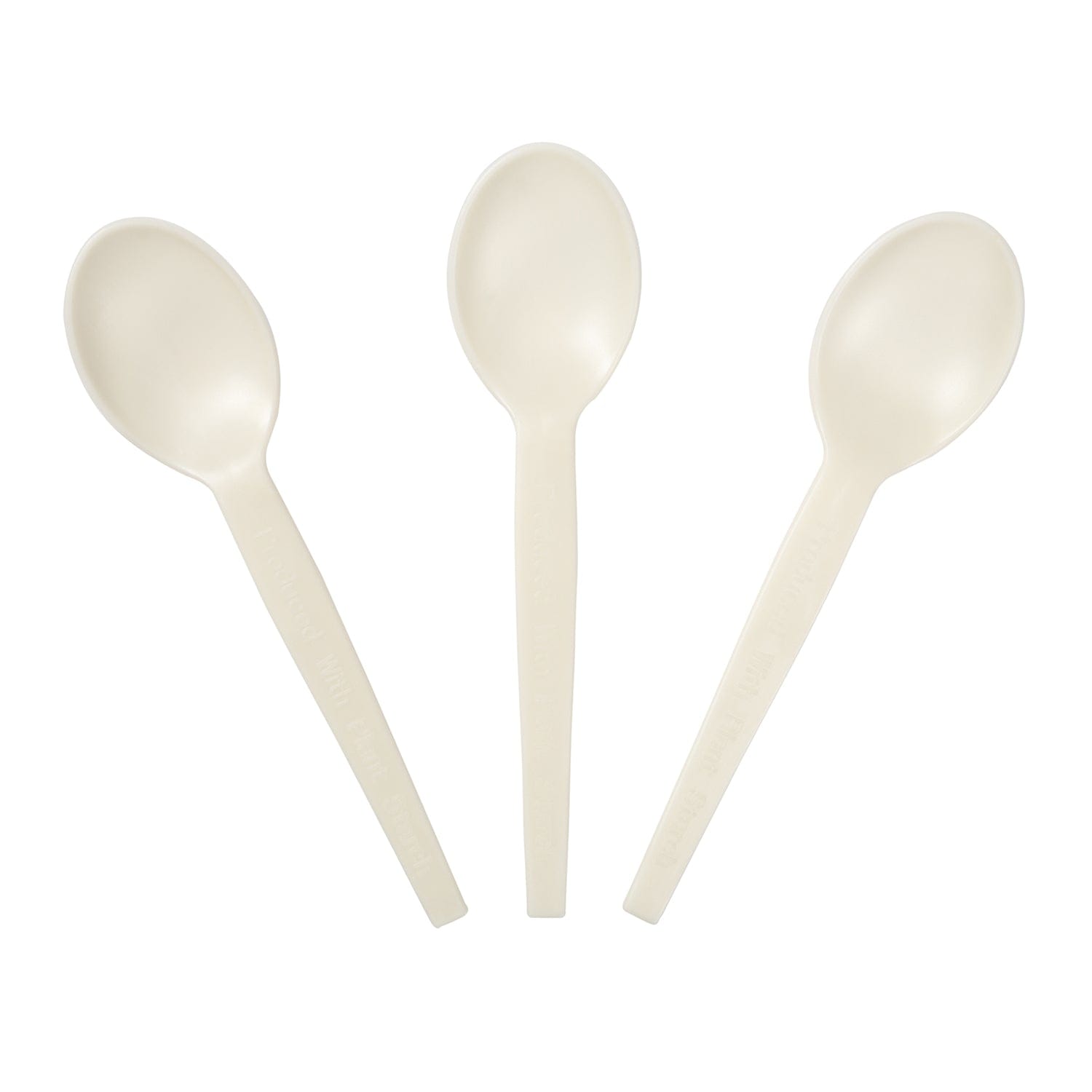 CiboWares.com Take-Out/Dine-In/Cutlery and Utensils/Cutlery 7" Plant Starch Soup Spoons, Case of 1,000
