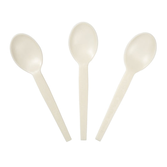 CiboWares.com Take-Out/Dine-In/Cutlery and Utensils/Cutlery 7" Plant Starch Soup Spoons, Case of 1,000