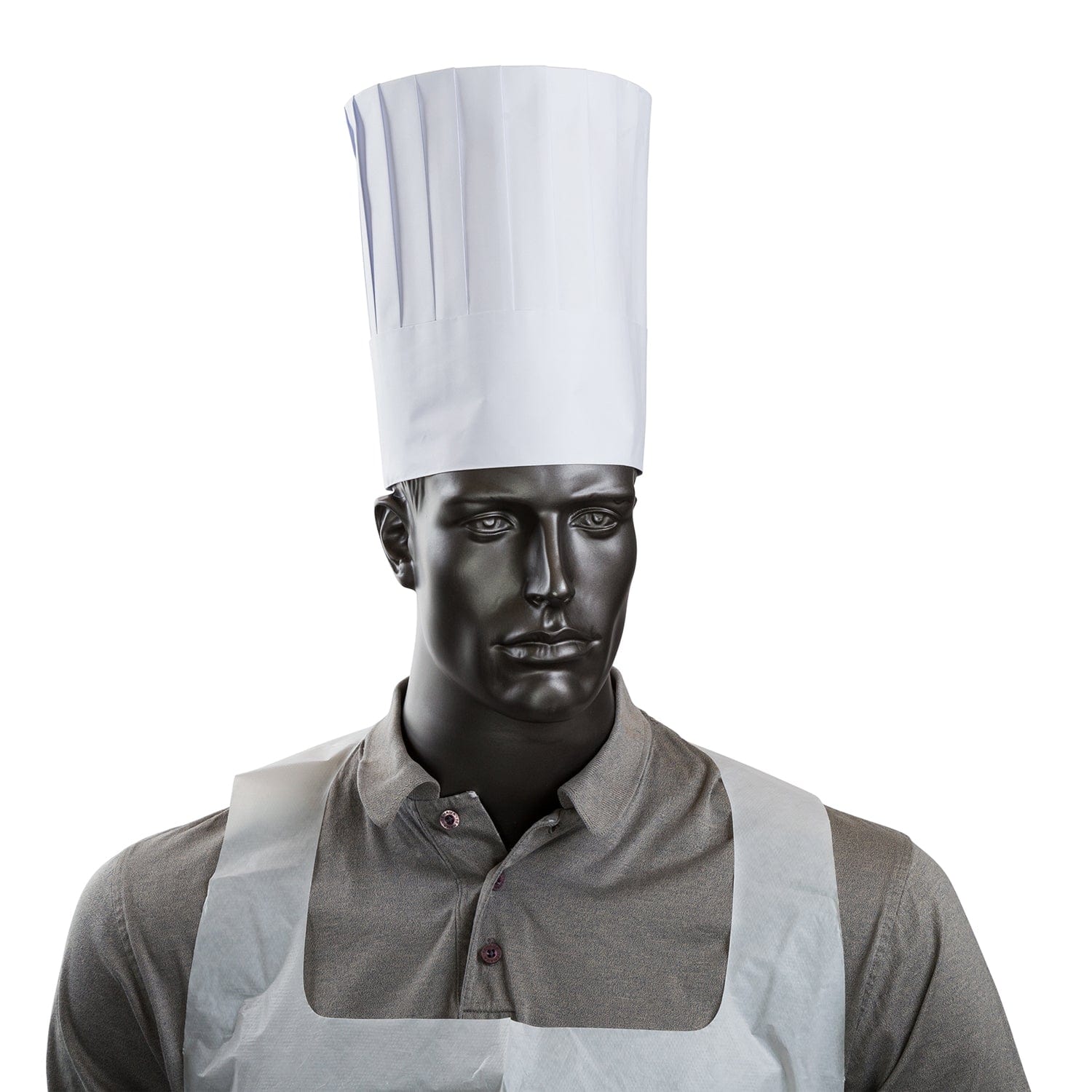 CiboWares.com Back of the House/Chef Hats and Hair Restraints/Chef Hats One Size 9" Pleated Chef Hats with Comfort Bands, Pack of 24