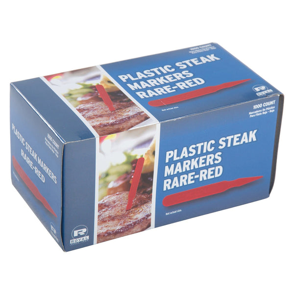 CiboWares.com Take-Out/Dine-In/Picks and Skewers/Steak Markers 5,000 Rare Steak Markers-Red, Case of 5,000