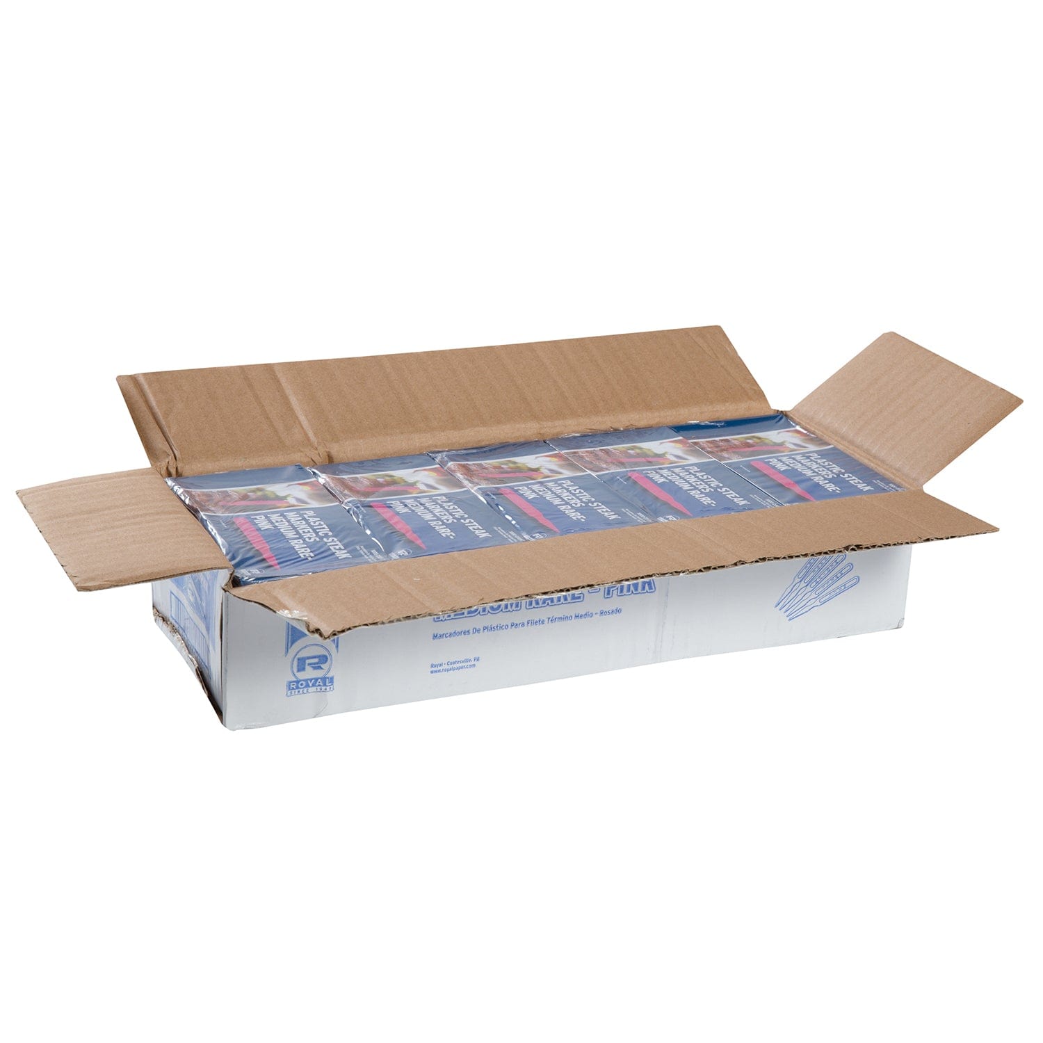 CiboWares.com Take-Out/Dine-In/Picks and Skewers/Steak Markers 5,000 Medium Rare Steak Markers-Pink, Case of 5,000
