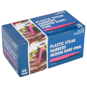 CiboWares.com Take-Out/Dine-In/Picks and Skewers/Steak Markers 5,000 Medium Rare Steak Markers-Pink, Case of 5,000