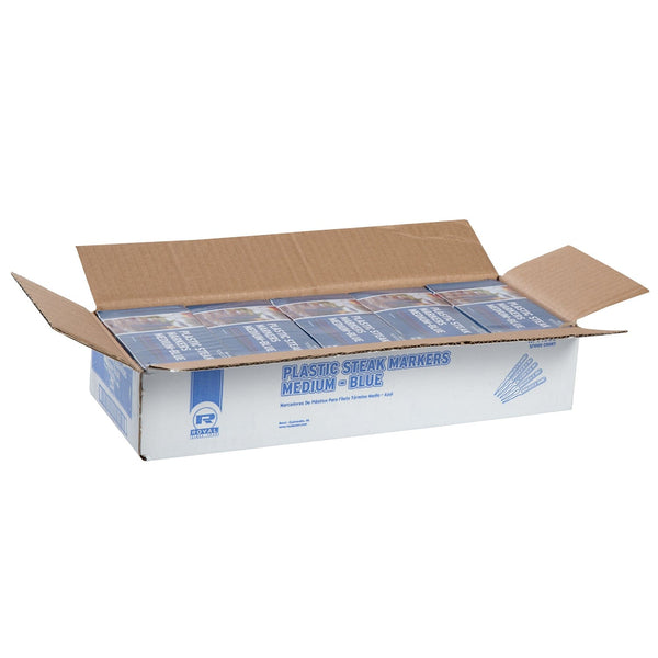 CiboWares.com Take-Out/Dine-In/Picks and Skewers/Steak Markers 5000 Medium Steak Markers-Blue, Case of 5,000