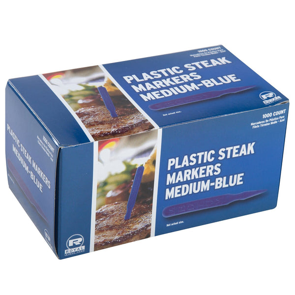 CiboWares.com Take-Out/Dine-In/Picks and Skewers/Steak Markers 5000 Medium Steak Markers-Blue, Case of 5,000