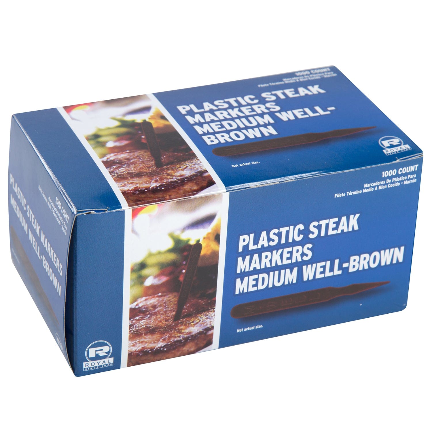 CiboWares.com Take-Out/Dine-In/Picks and Skewers/Steak Markers 5,000 Medium Well Steak Markers-Brown, Case of 5,000