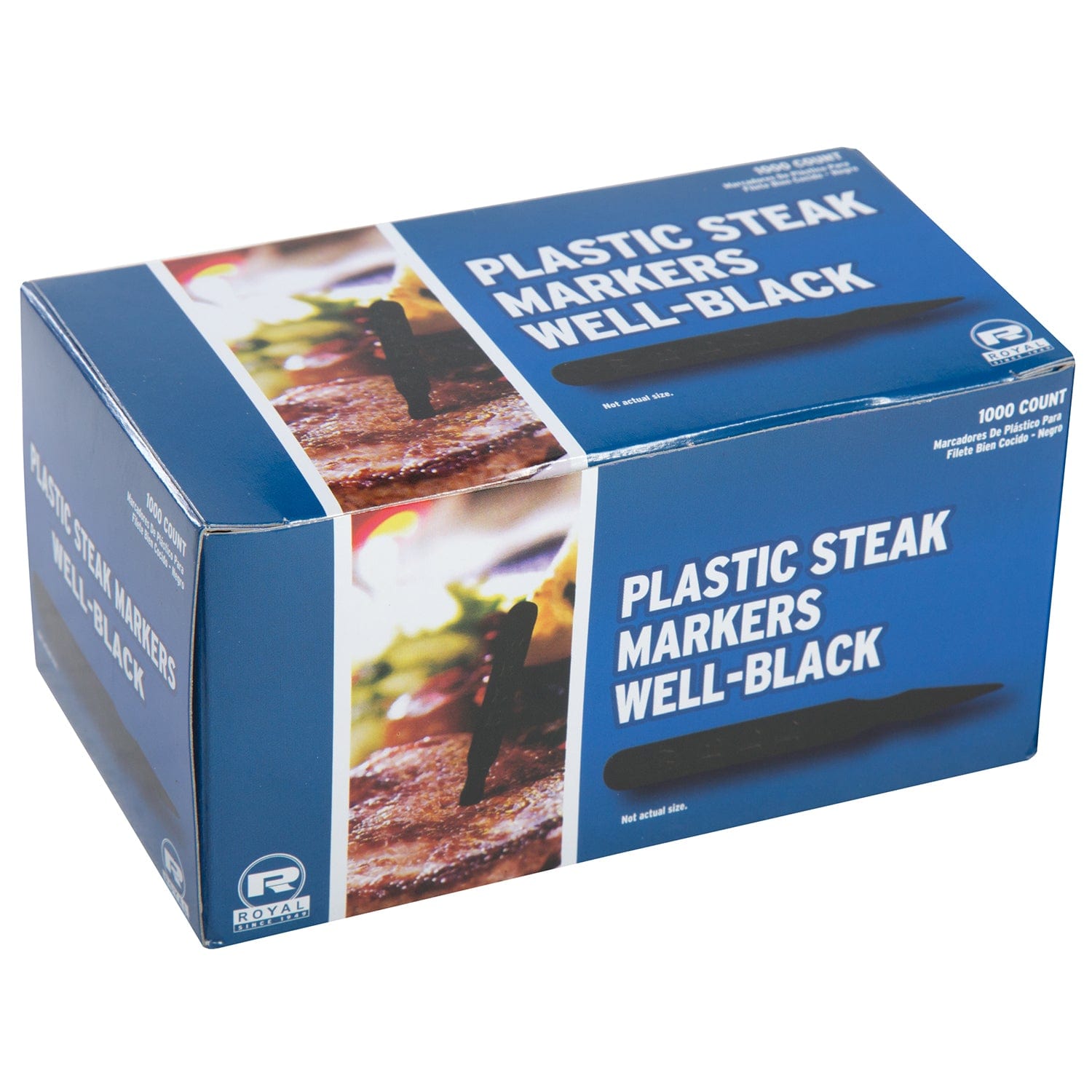 CiboWares.com Take-Out/Dine-In/Picks and Skewers/Steak Markers 5,000 Well Steak Markers-Black, Case of 5,000