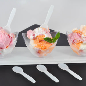 CiboWares.com Take-Out/Dine-In/Disposable Cutlery And Utensils/Disposable Cutlery/Disposable Spoons White Plastic Taster Spoon, 100 to 3,000