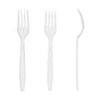 AmerCareRoyal Take-Out/Dine-In/Disposable Cutlery And Utensils/Disposable Cutlery/Disposable Forks Heavy Clear Polystyrene Forks, Case of 1,000