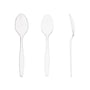 AmerCareRoyal Take-Out/Dine-In/Disposable Cutlery And Utensils/Disposable Cutlery/Disposable Spoons Heavy Clear Polystyrene Teaspoons, Case of 1,000