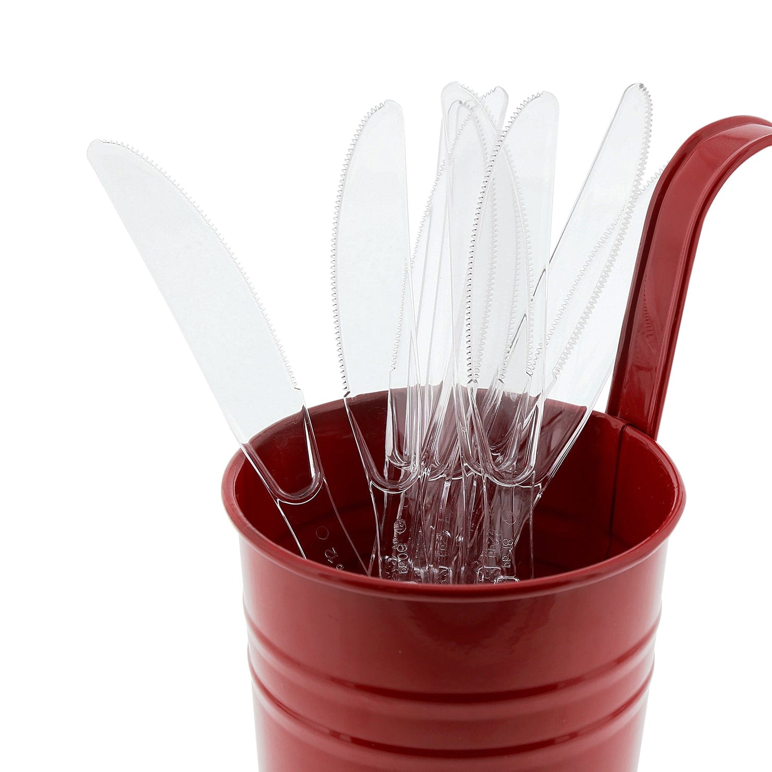 AmerCareRoyal Take-Out/Dine-In/Disposable Cutlery And Utensils/Disposable Cutlery/Disposable Knives Heavy Clear Polystyrene Knives, Case of 1,000