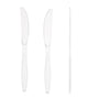 AmerCareRoyal Take-Out/Dine-In/Disposable Cutlery And Utensils/Disposable Cutlery/Disposable Knives Heavy Clear Polystyrene Knives, Case of 1,000