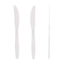 AmerCareRoyal Take-Out/Dine-In/Disposable Cutlery And Utensils/Disposable Cutlery/Disposable Knives Bulk Heavy White Polystyrene Knives, Case of 1,000