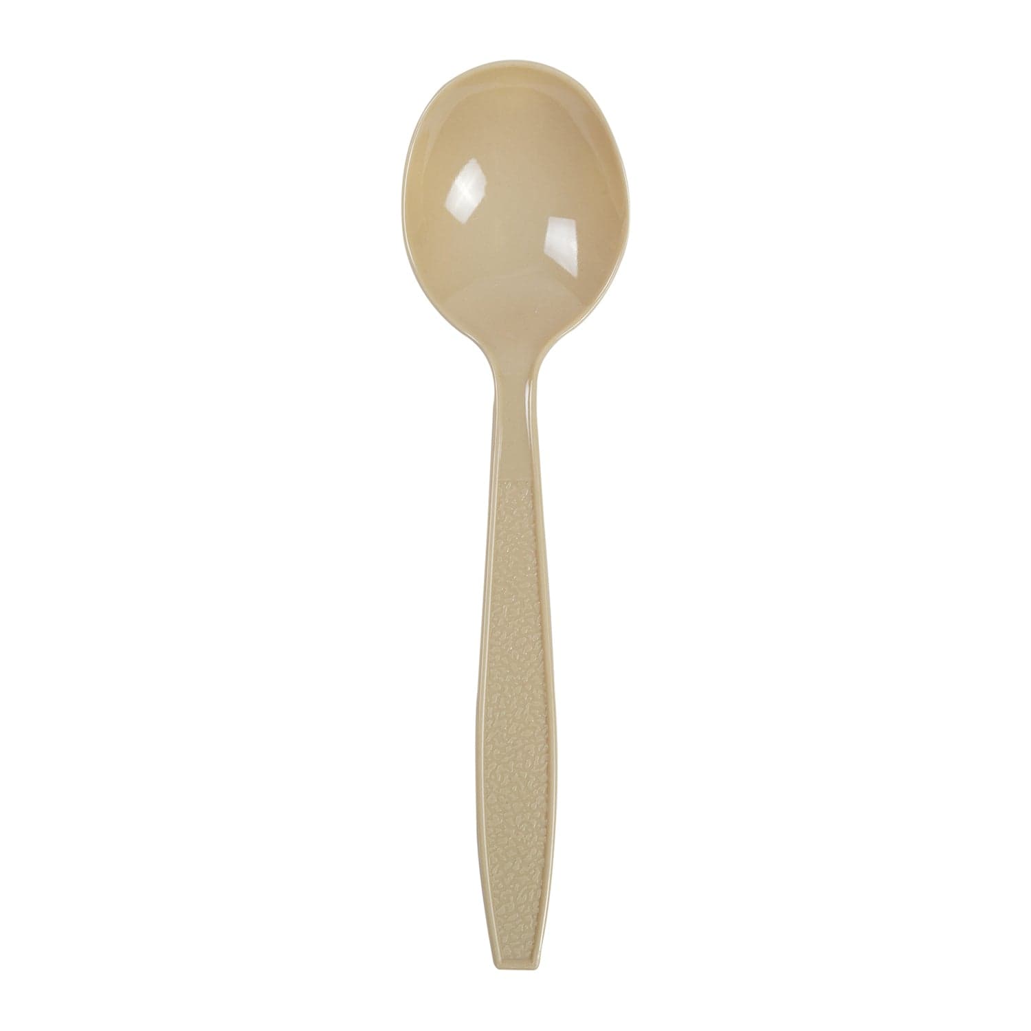 AmerCareRoyal Take-Out/Dine-In/Disposable Cutlery And Utensils/Disposable Cutlery/Disposable Spoons Bulk Heavy Champagne Polystyrene Soup Spoons, Case of 1,000