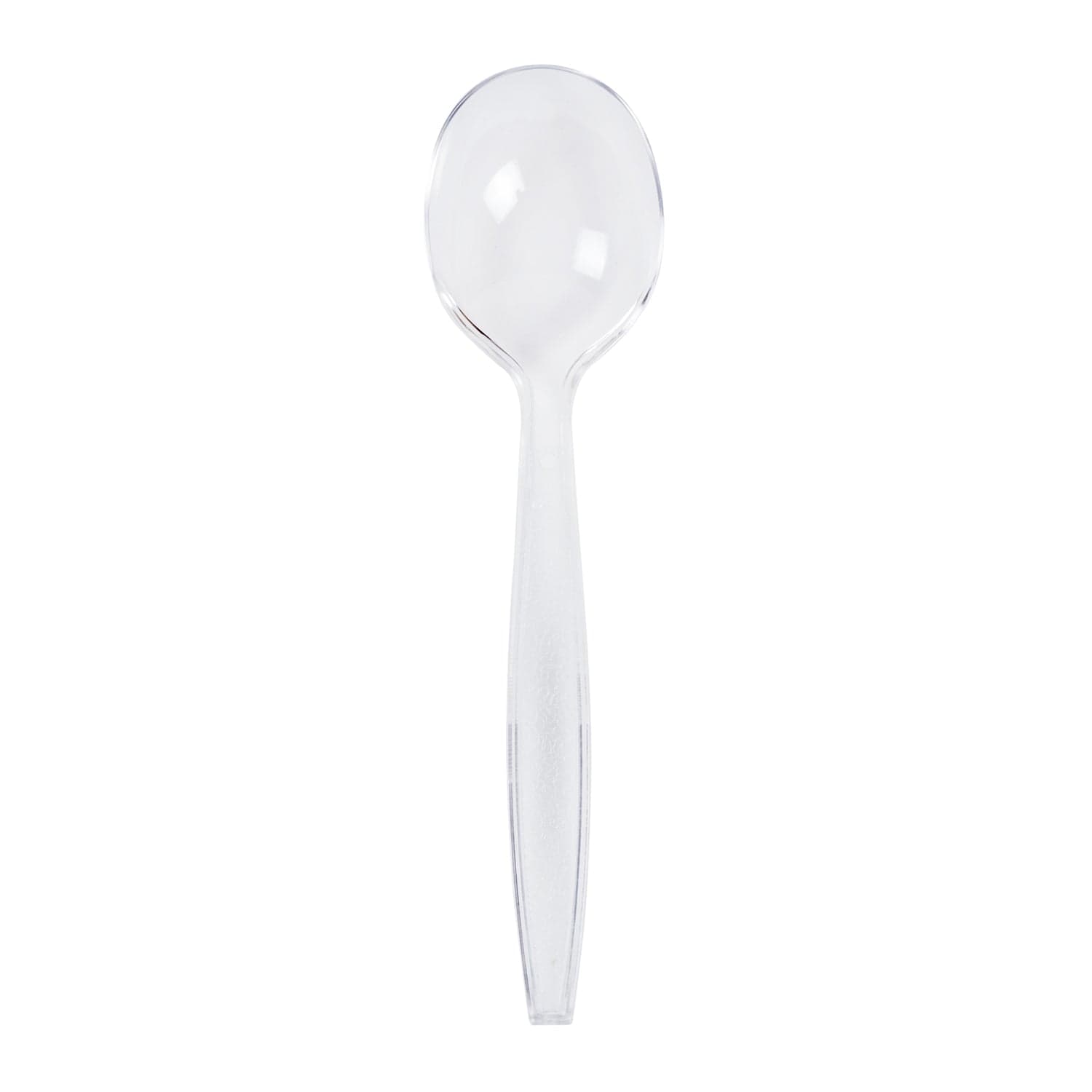 AmerCareRoyal Take-Out/Dine-In/Disposable Cutlery And Utensils/Disposable Cutlery/Disposable Spoons Bulk Heavy Clear Polystyrene Soup Spoons, Case of 1,000