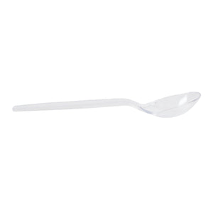 AmerCareRoyal Take-Out/Dine-In/Disposable Cutlery And Utensils/Disposable Cutlery/Disposable Spoons Bulk Heavy Clear Polystyrene Soup Spoons, Case of 1,000