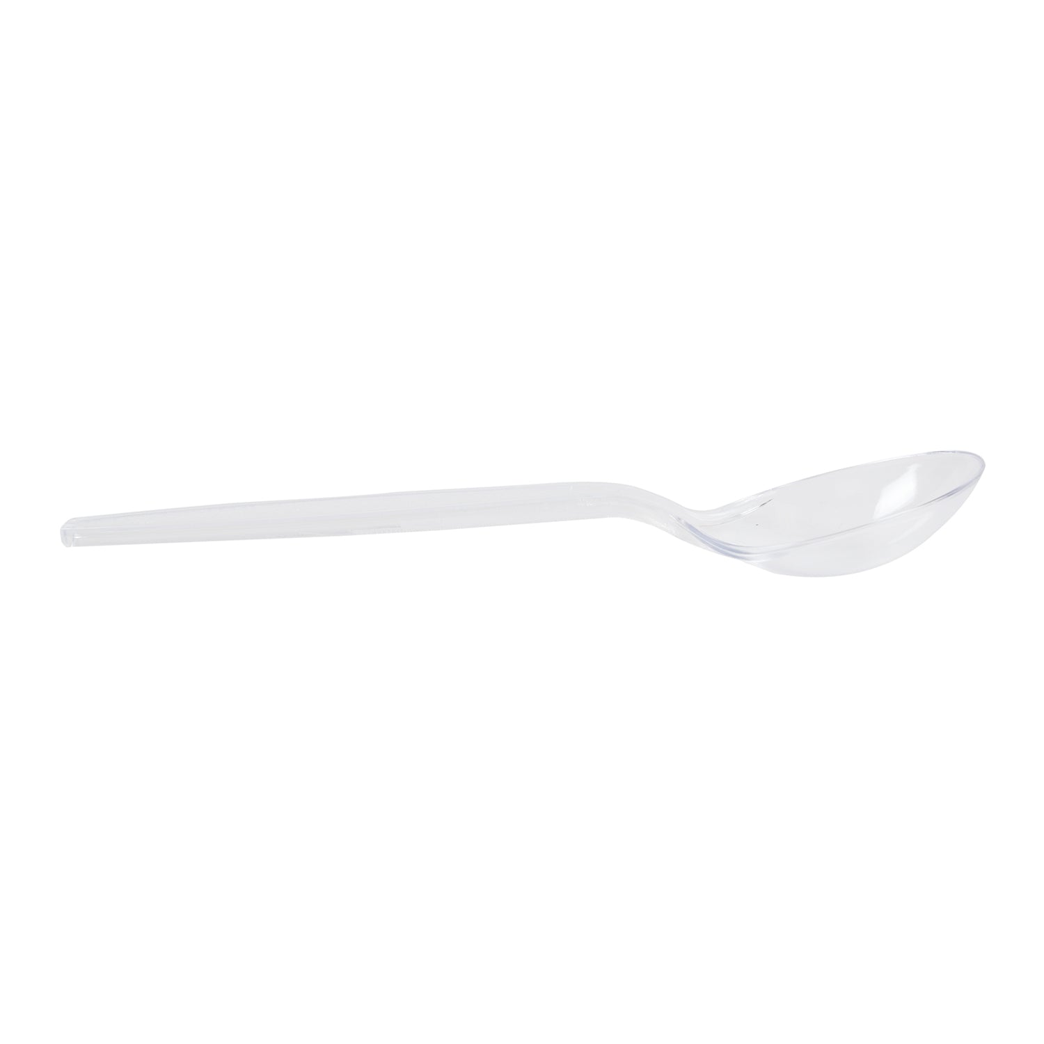 AmerCareRoyal Take-Out/Dine-In/Disposable Cutlery And Utensils/Disposable Cutlery/Disposable Spoons Bulk Heavy Clear Polystyrene Soup Spoons, Case of 1,000