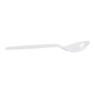 AmerCareRoyal Take-Out/Dine-In/Disposable Cutlery And Utensils/Disposable Cutlery/Disposable Spoons Bulk Heavy Clear Polystyrene Soup Spoons, Case of 1,000