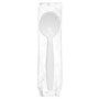 AmerCareRoyal Take-Out/Dine-In/Disposable Cutlery And Utensils/Disposable Cutlery/Disposable Spoons Heavy White Polystyrene Individually Wrapped Soup Spoons, Case of 1,000