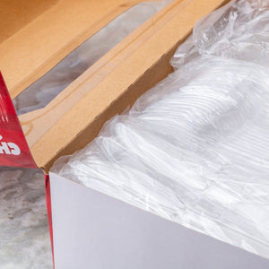 AmerCareRoyal Take-Out/Dine-In/Disposable Cutlery And Utensils/Disposable Cutlery/Disposable Cutlery Kits Heavy Clear Polystyrene Forks-Spoons-Knives, Case of 1,440