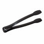 AmerCareRoyal Take-Out/Dine-In/Disposable Cutlery And Utensils/Disposable Utensils Black Polystyrene Individually Wrapped Tongs, Case of 48