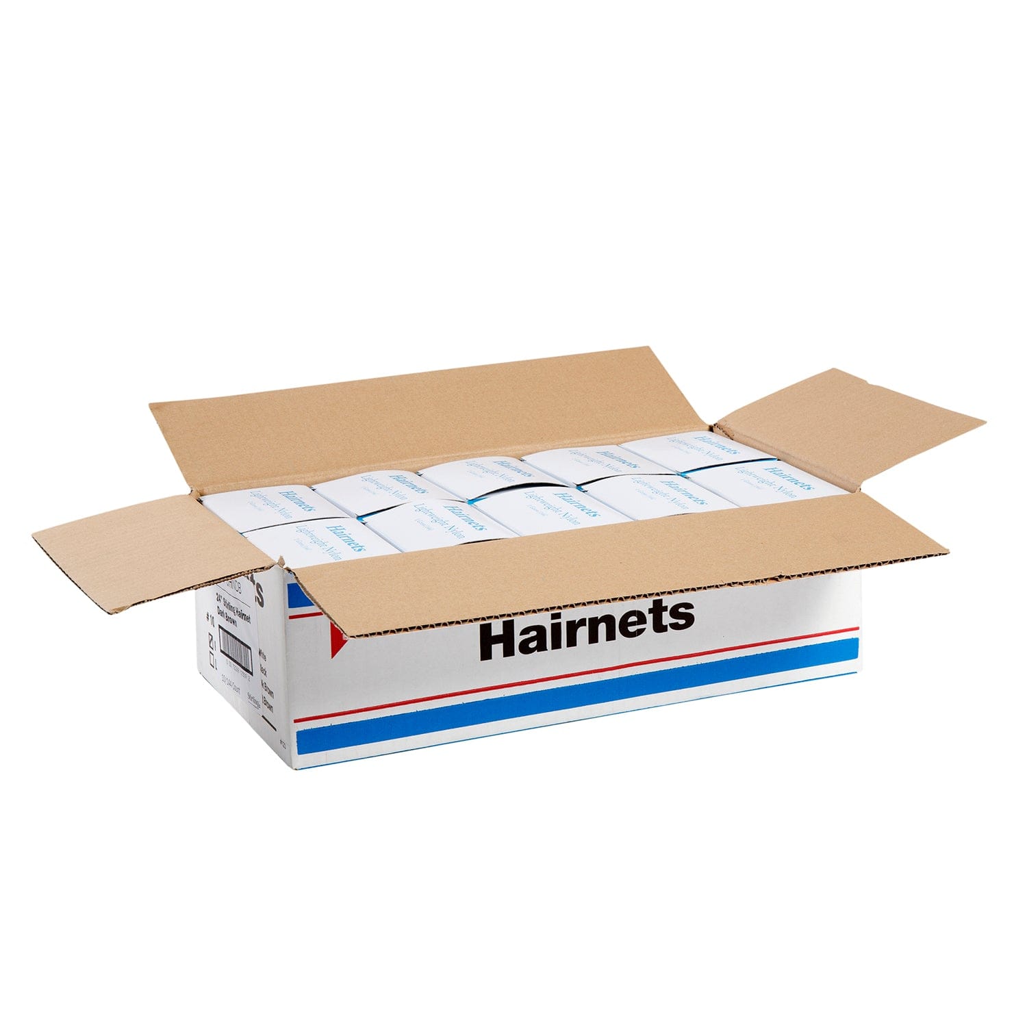 CiboWares.com Back of the House/Chef Hats and Hair Restraints/Hairnets 24" Stirling Dark Brown Latex Free Lightweight Nylon Hairnet, Case of 1,440