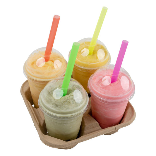 AmerCareRoyal Take-Out/Dine-In/Disposable Beverage Supplies/Straws 8.5" Colossal Unwrapped Neon Straws, Case of 2,000