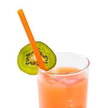 AmerCareRoyal Take-Out/Dine-In/Disposable Beverage Supplies/Straws 8.5" Giant Orange Paper Wrapped Straws, Case of 1,200