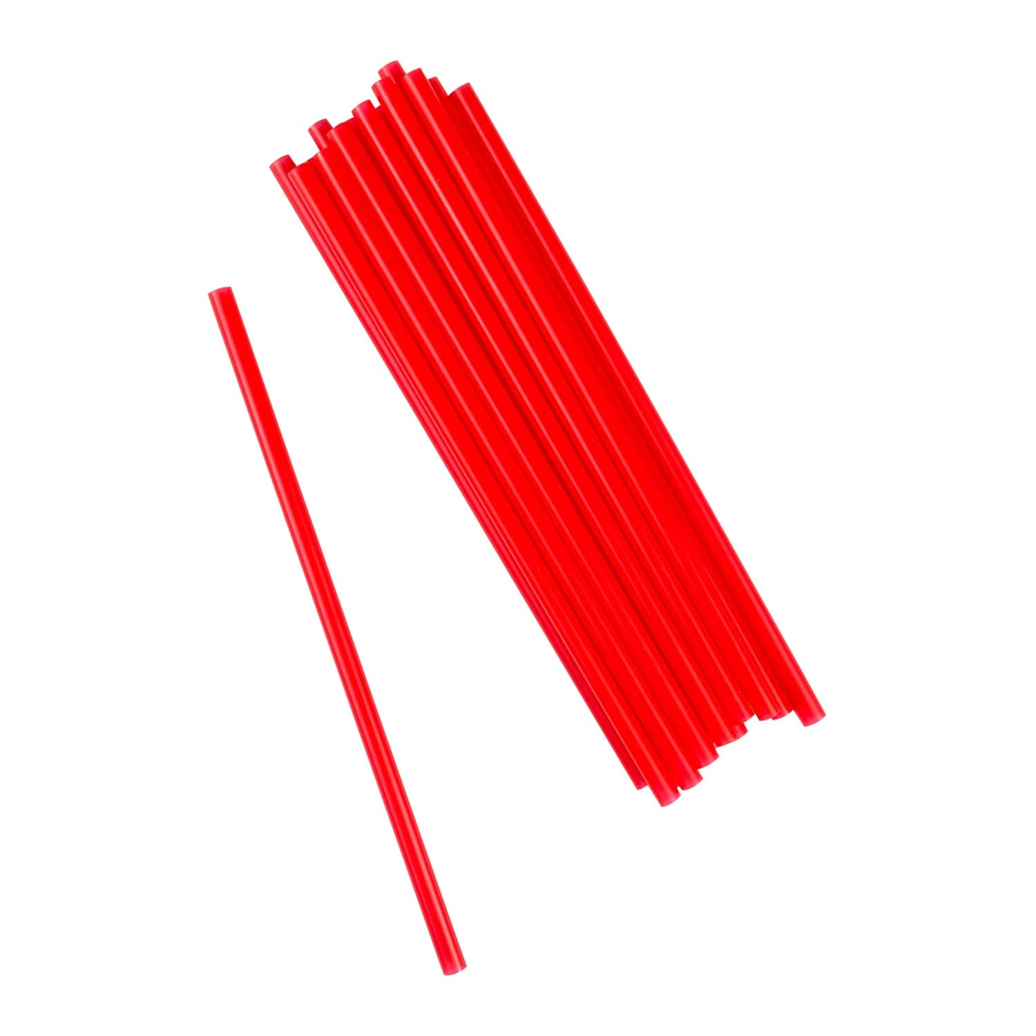 AmerCareRoyal Take-Out/Dine-In/Disposable Beverage Supplies/Straws 9" Giant Red Unwrapped Straws, Case of 7,200