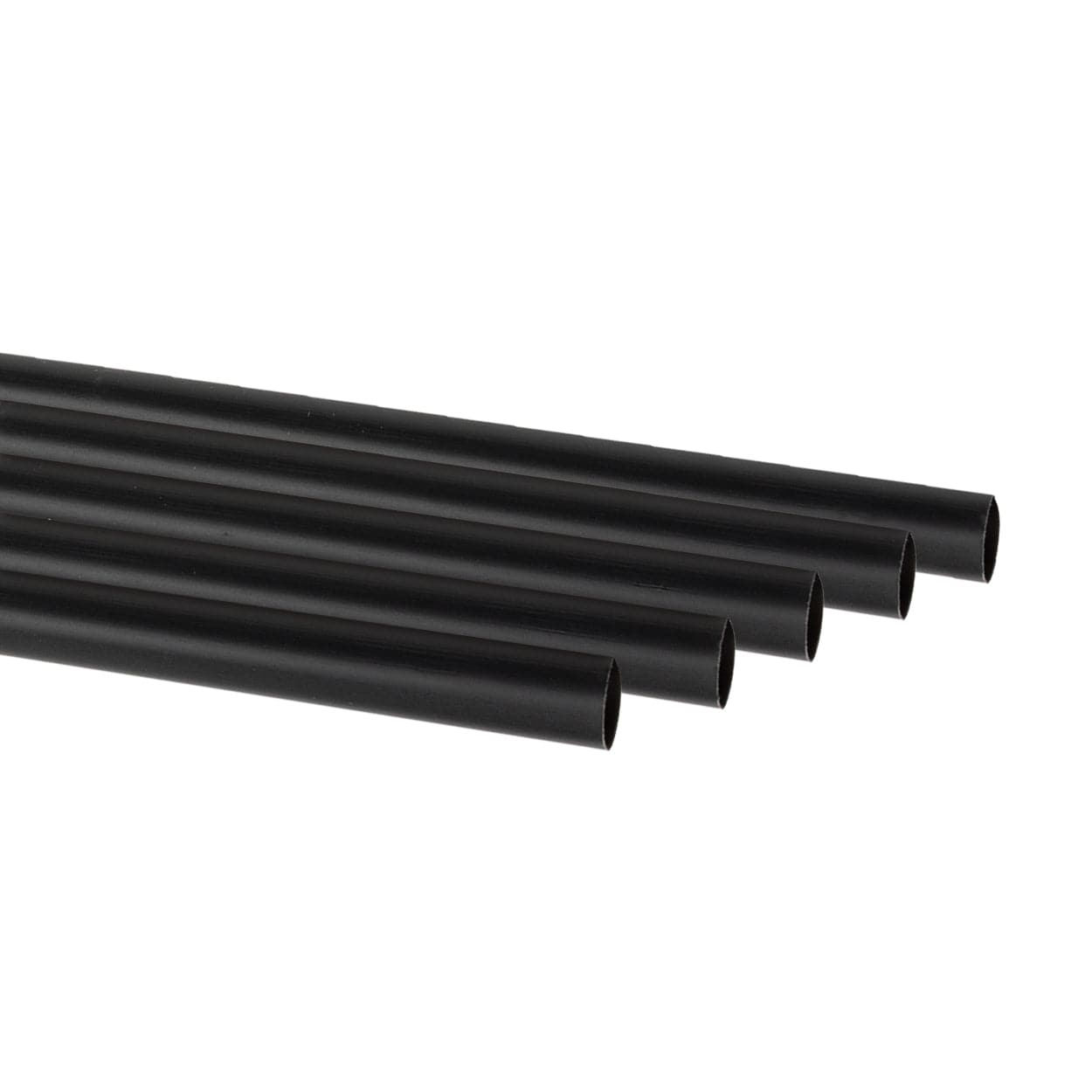 CiboWares.com Take-Out/Dine-In/Disposable Beverage Supplies/Straws 10.25" Giant Black Paper Wrapped PLA Straws, 12/300