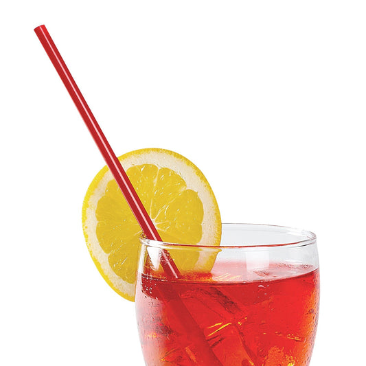 AmerCareRoyal Take-Out/Dine-In/Disposable Beverage Supplies/Straws 7.75" Jumbo Red Paper Wrapped Straws, Case of 2,000