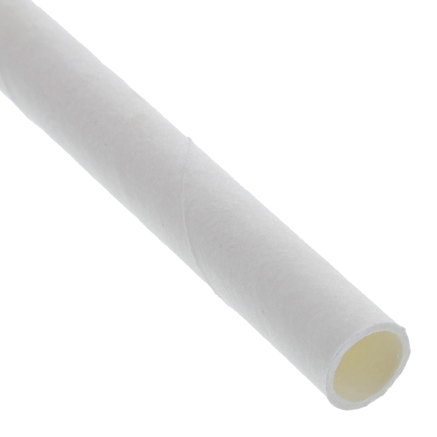 CiboWares.com Take-Out/Dine-In/Disposable Beverage Supplies/Straws Case of 6,000 7.75" White Wrapped Jumbo Paper Straws, Case of 6,000