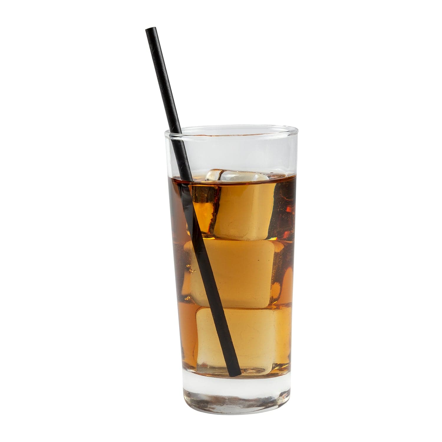 CiboWares.com Take-Out/Dine-In/Disposable Beverage Supplies/Straws Case of 4,000 7.75" Black Unwrapped Jumbo Paper Straws, Case of 4,000