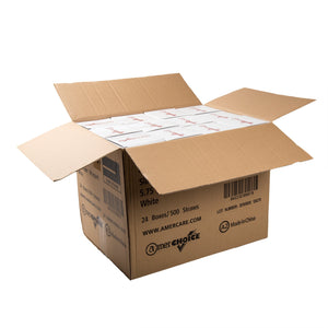AmerCareRoyal Take-Out/Dine-In/Disposable Beverage Supplies/Sip Straws and Stirrers Milk Slim White Paper Wrapped Sipsters, Case of 12,000