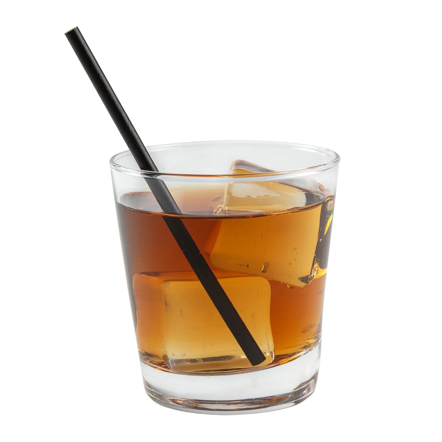 CiboWares.com Take-Out/Dine-In/Disposable Beverage Supplies/Straws Case of 4,000 5.75" Black Unwrapped Cocktail Paper Straws, Case of 4,000