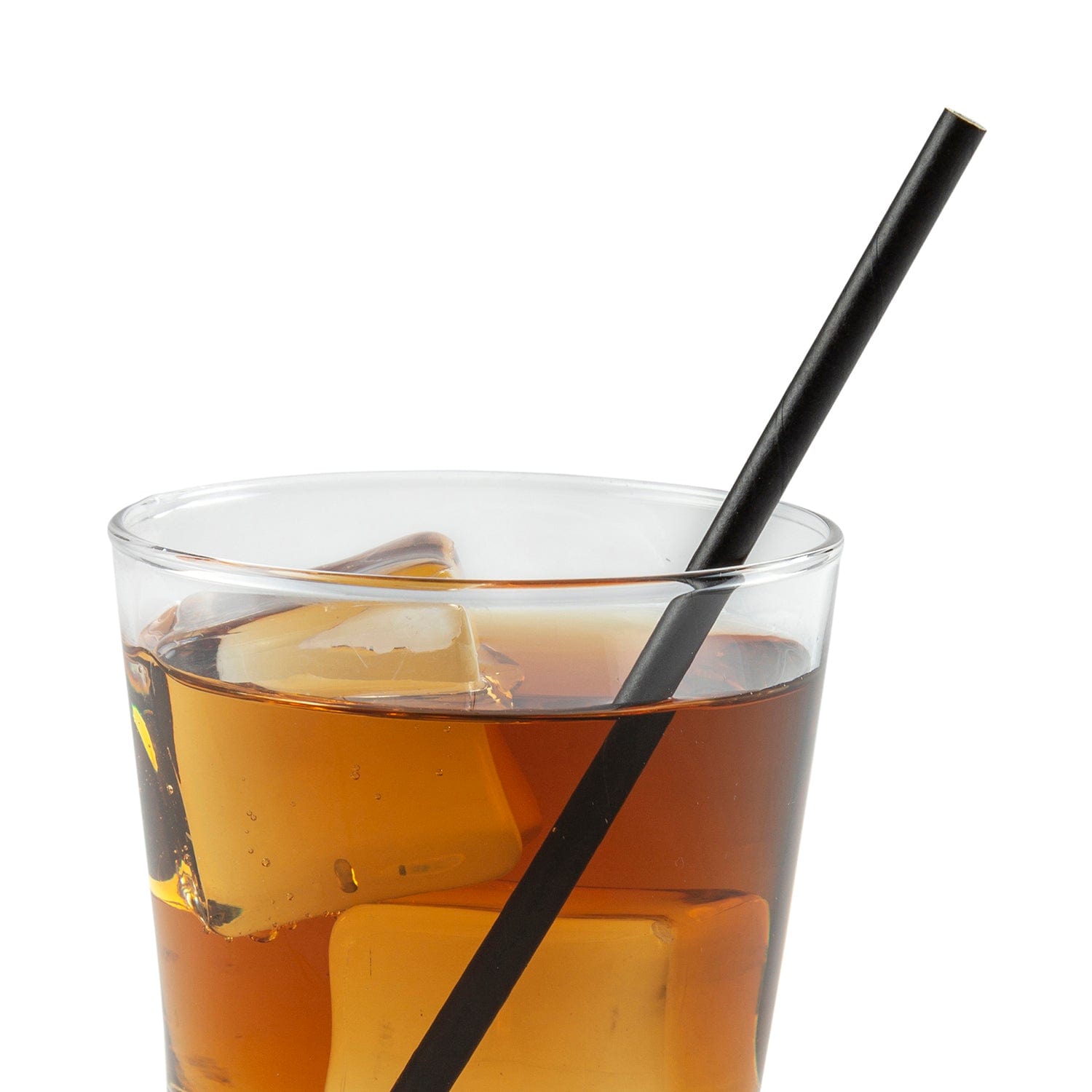 CiboWares.com Take-Out/Dine-In/Disposable Beverage Supplies/Straws Case of 4,000 5.75" Black Unwrapped Cocktail Paper Straws, Case of 4,000