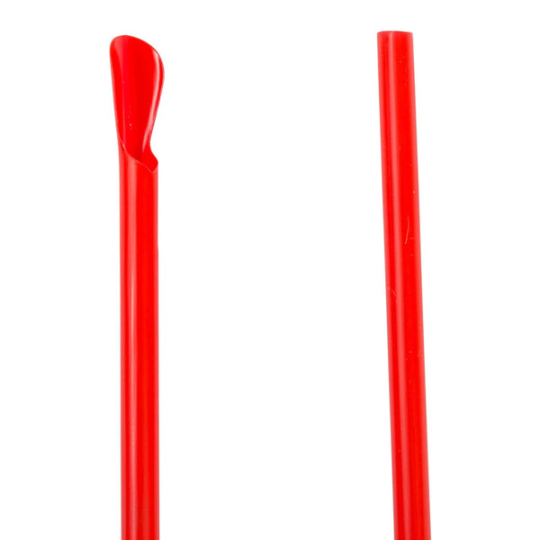AmerCareRoyal Take-Out/Dine-In/Disposable Beverage Supplies/Straws Spoon Giant Red Poly Wrapped Straws, Case of 3,600