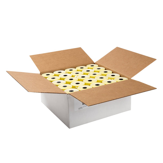 CiboWares.com POS Supplies/Thermal Register Rolls Yellow 3-1/8" x 230' Thermal Paper Rolls, Case of 50