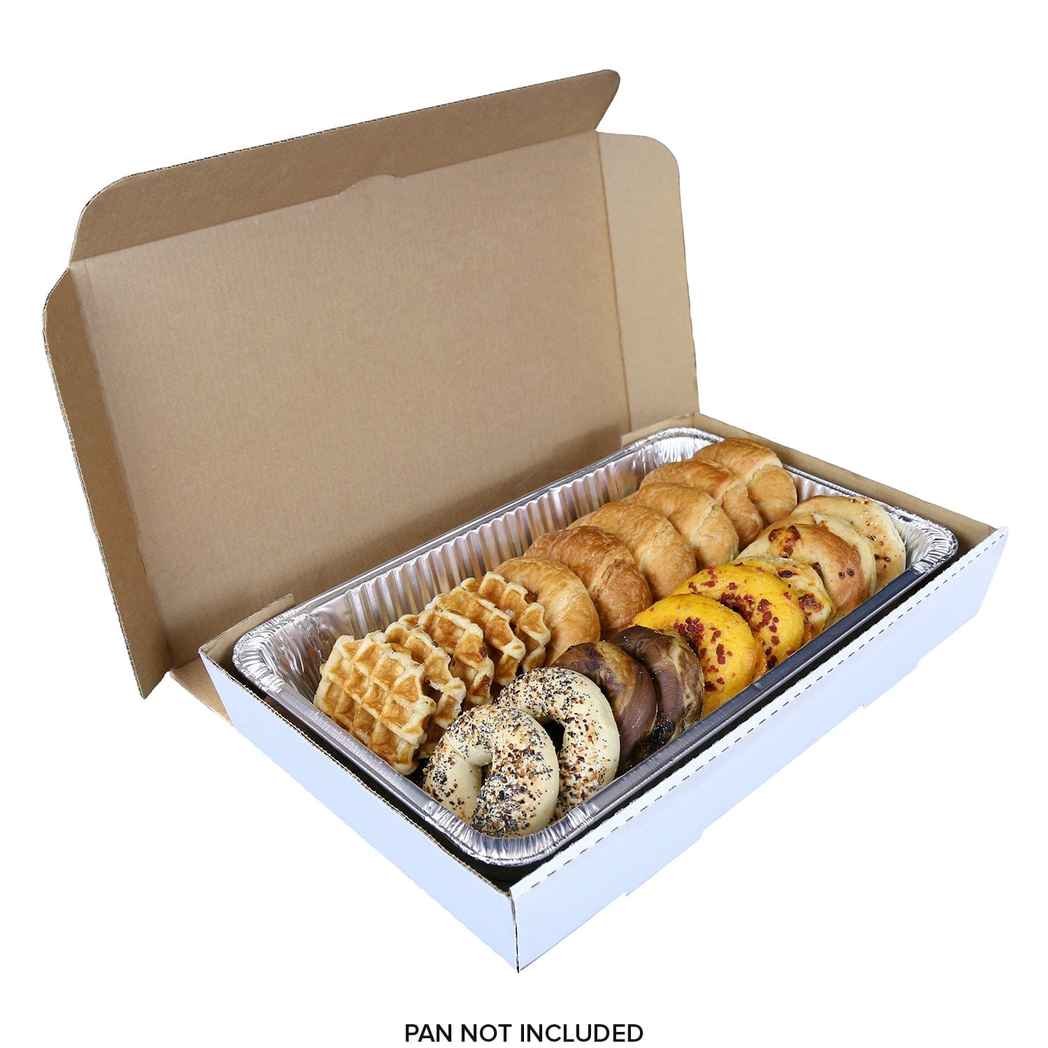 CiboWares.com Take-Out/Dine-In/Take Out Containers/Take-Out Food Boxes Full Pan 21" x 13" x 3" Corrugated Catering Box, Case of 50 or Pallet (16 cases)