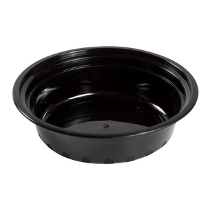 AmerCareRoyal Take-Out/Dine-In/Take Out Containers/Microwavable Containers 16 oz. Round Black Containers and Lids, Case of 150