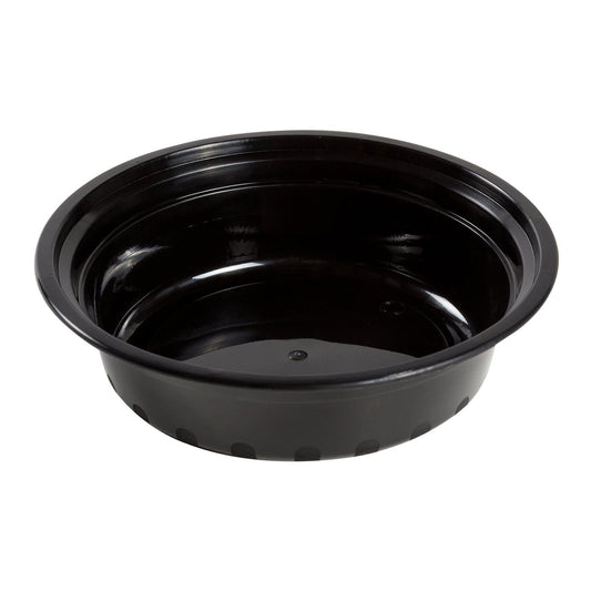 AmerCareRoyal Take-Out/Dine-In/Take Out Containers/Microwavable Containers 16 oz. Round Black Containers and Lids, Case of 150