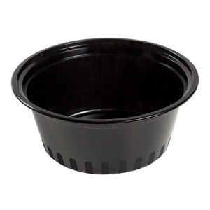 AmerCareRoyal Take-Out/Dine-In/Take Out Packaging/Microwavable Containers 38 oz. Round Black Containers and Lids, Case of 150
