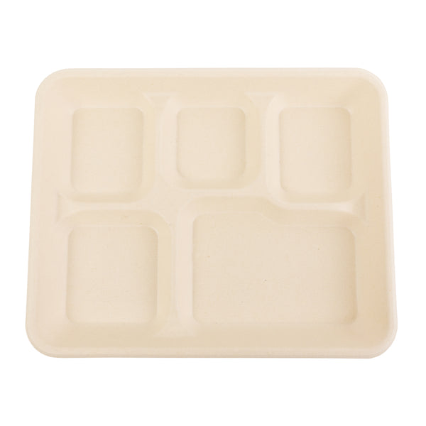 Top view of No PFAS added 5 Compartment Value Tray