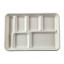 CiboWares.com Take-Out/Dine-In/Disposable Tableware/Disposable Trays and Accessories 6 Compartment Trays, Case of 250