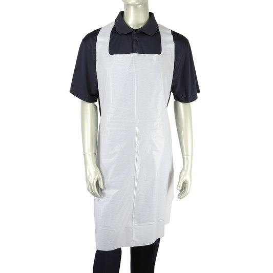 CiboWares.com Janitorial, Safety & Industrial/Protective Wear/Aprons 28" x 46" White 1.77 Mil Poly Aprons, Case of 500
