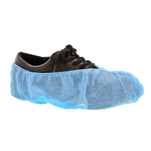 CiboWares.com Janitorial, Safety & Industrial/Protective Wear/Shoe Covers Large Blue Poly Pro Non-Skid Shoe Covers with White Tread, Pack of 150 Pair