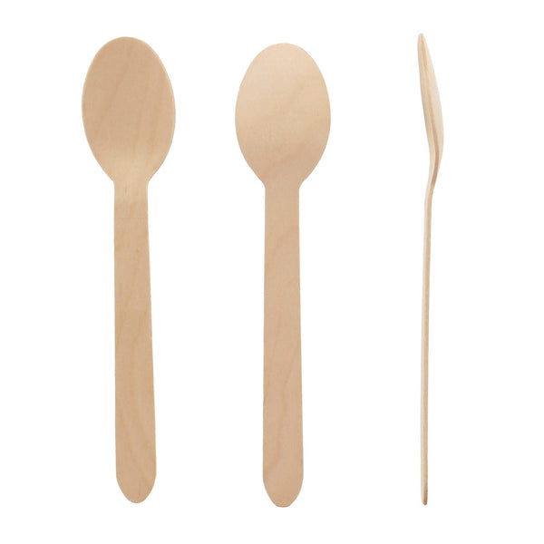 CiboWares.com Take-Out/Dine-In/Disposable Cutlery And Utensils/Disposable Cutlery/Disposable Spoons Disposable Wooden Spoons, Case of 1,000