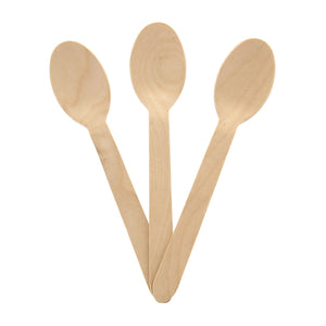 CiboWares.com Take-Out/Dine-In/Disposable Cutlery And Utensils/Disposable Cutlery/Disposable Spoons Disposable Wooden Spoons, Case of 1,000