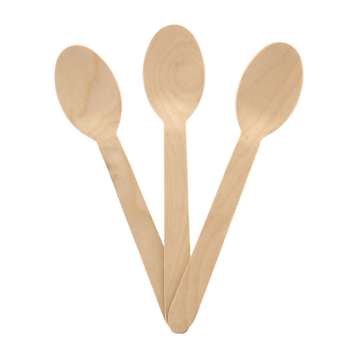 CiboWares.com Take-Out/Dine-In/Disposable Cutlery And Utensils/Disposable Cutlery/Disposable Spoons Disposable Wooden Spoons, Case of 1,000