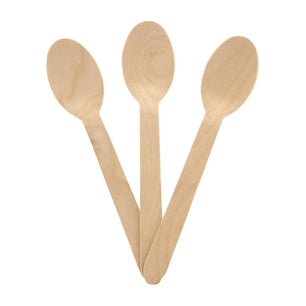 CiboWares.com Take-Out/Dine-In/Disposable Cutlery And Utensils/Disposable Cutlery/Disposable Spoons Disposable Wooden Spoons, Case of 1,000