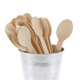CiboWares.com Take-Out/Dine-In/Disposable Cutlery And Utensils/Disposable Cutlery/Disposable Spoons Disposable Wooden Spoons, Case of 1,000